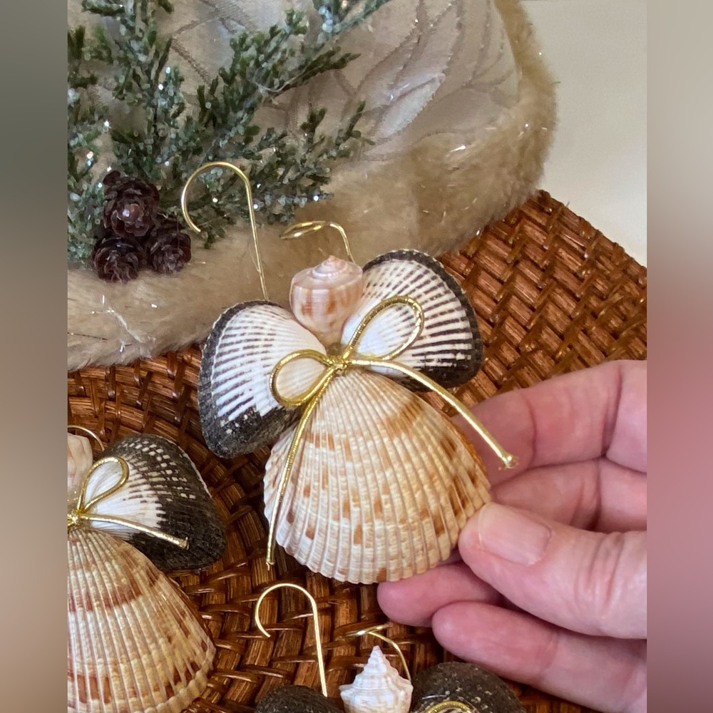 Shell Angel Ornaments handmade
